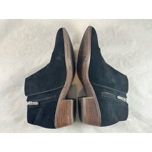 Circus by Sam Edelman Ankle Booties Boots Size 8 Black Suede Preston Side Zip - Picture 3 of 11